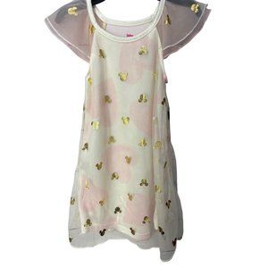 Disney Minnie Mouse Toddler Girl's Valentine's Day Foil Hearts Nightgown, Gown 3